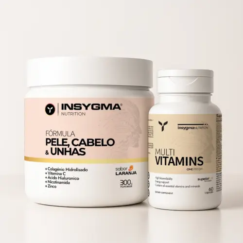 Suplementos para pele, cabelo e unhas Insygma.